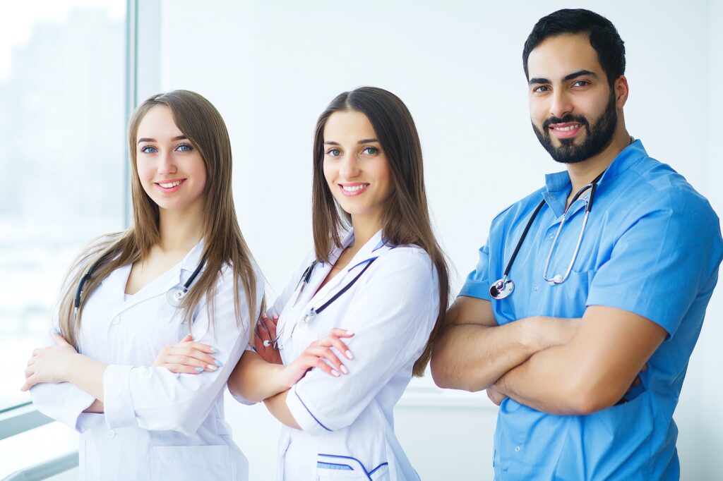 Group of medical staff at hospital